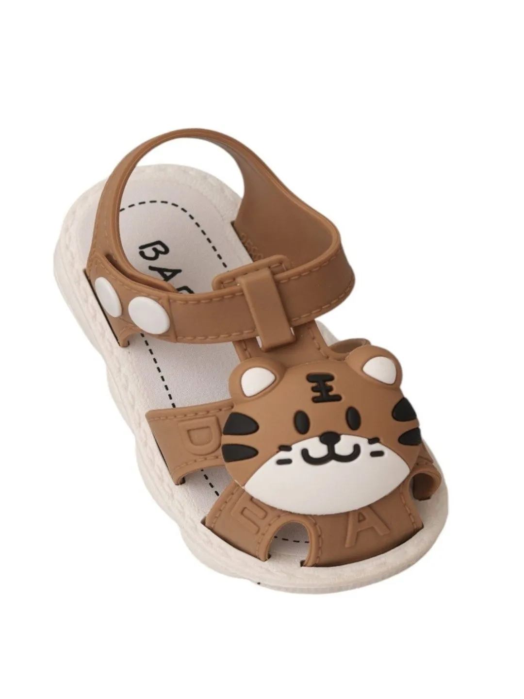 Adorable Tiger Plush Strap Sandals For Boys