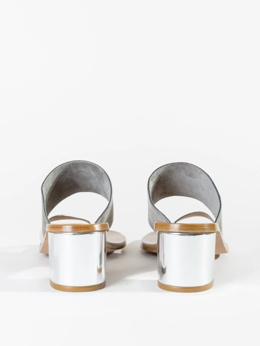 alta suede heel sandal