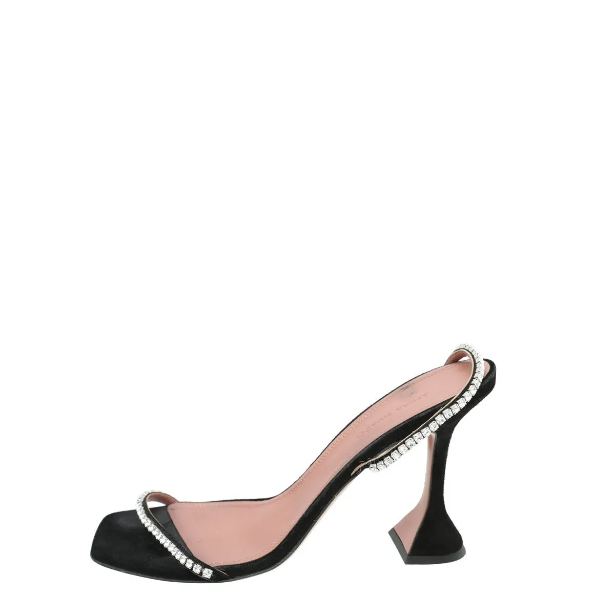 Amina Muaddi Black Gilda Sandals 40