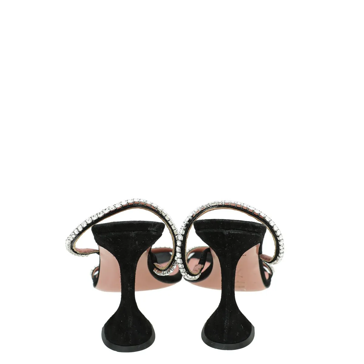 Amina Muaddi Black Gilda Sandals 40