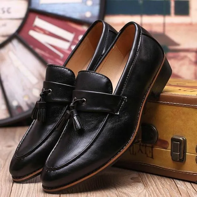 Big Size Tassel Oxford Leather Men's Dress Shoes