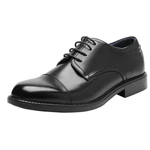Bruno Marc Men's Downing-01 Black Leather Lined Dress Oxford Shoes Classic Lace Up Formal Size 8 M US