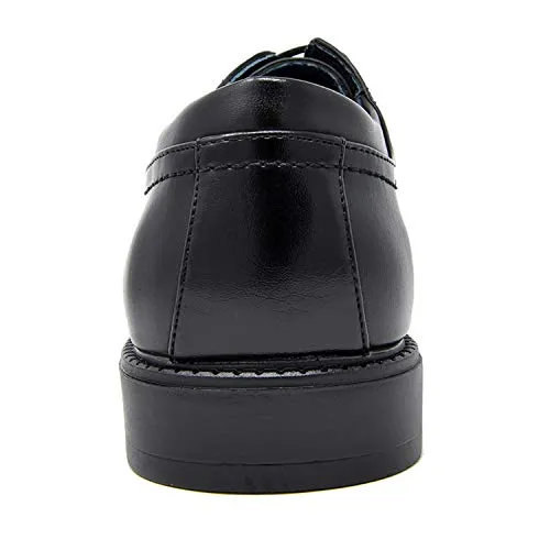 Bruno Marc Men's Downing-01 Black Leather Lined Dress Oxford Shoes Classic Lace Up Formal Size 8 M US