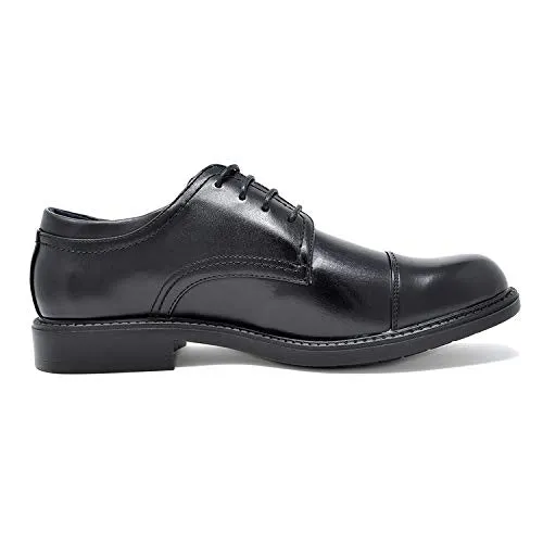 Bruno Marc Men's Downing-01 Black Leather Lined Dress Oxford Shoes Classic Lace Up Formal Size 8 M US