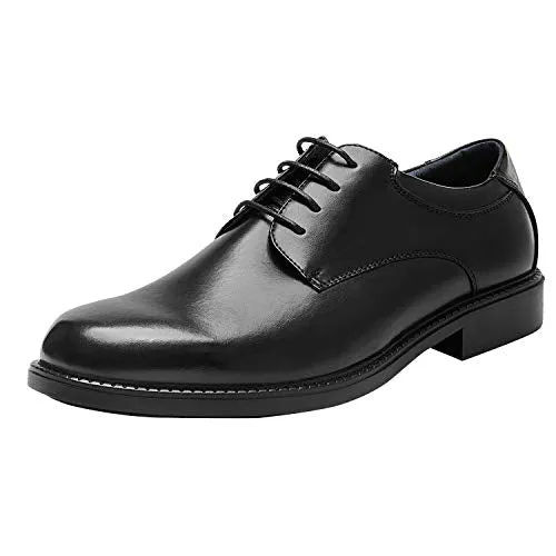 Bruno Marc Men's Downing-02 Black Leather Lined Dress Oxford Shoes Classic Lace Up Formal Size 8 M US