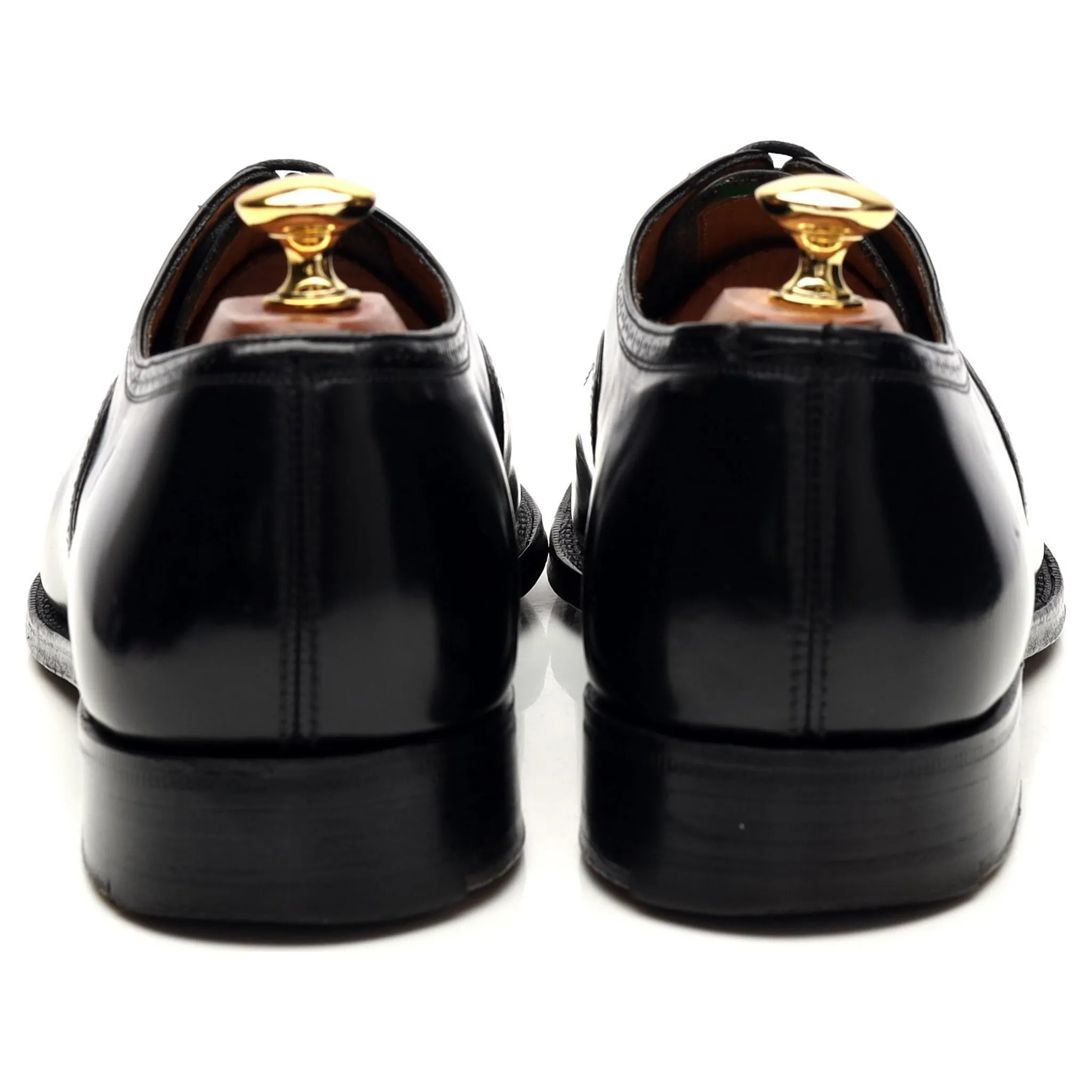 'Charmouth' Black Leather Oxford Brogues UK 9 F