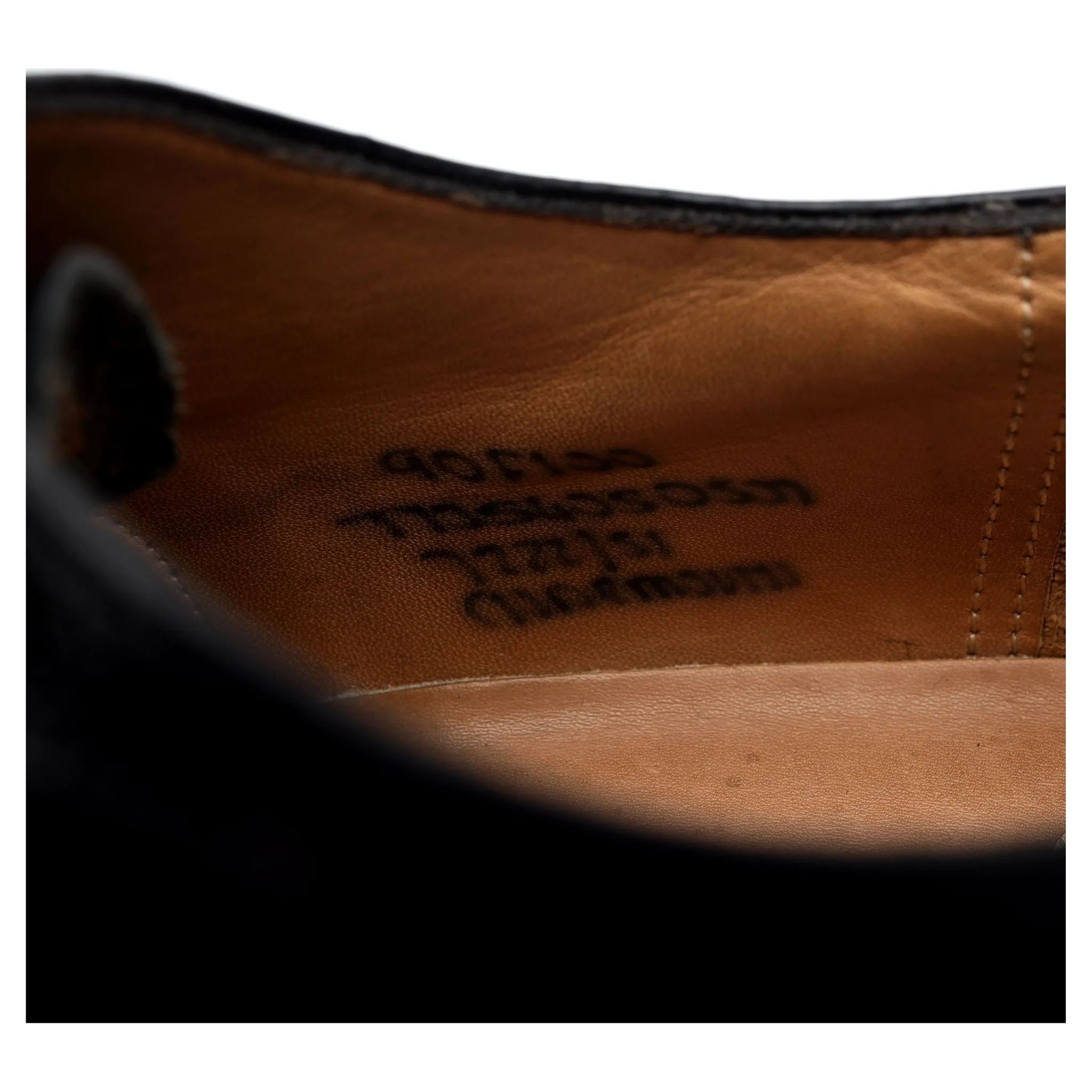 'Charmouth' Black Leather Oxford Brogues UK 9 F