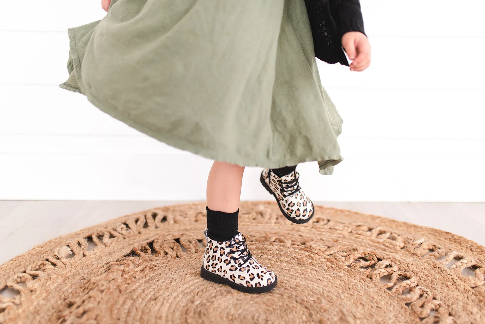Combat Boots - Leopard