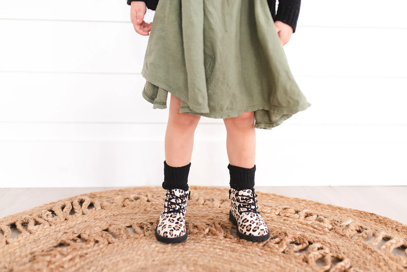 Combat Boots - Leopard