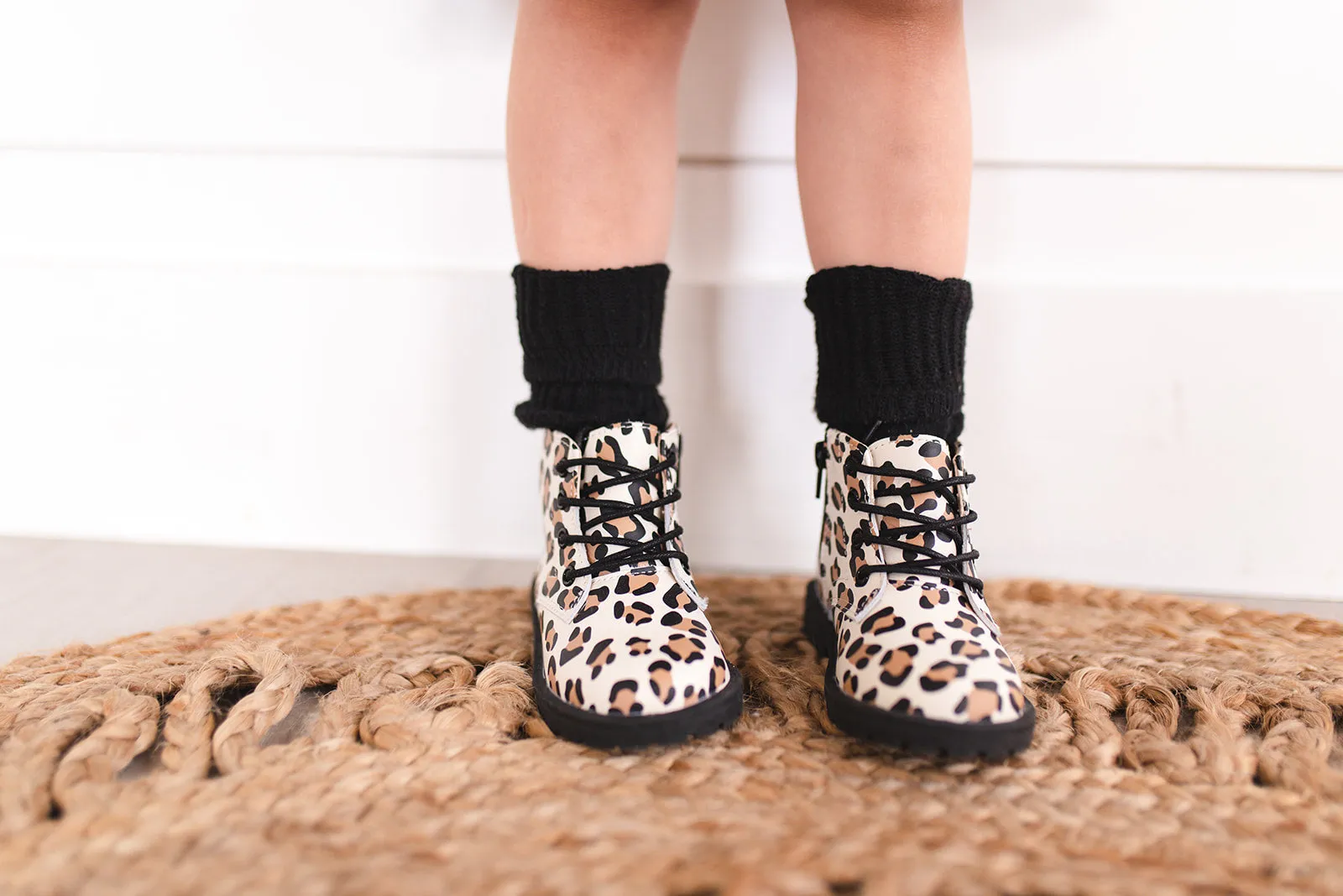 Combat Boots - Leopard