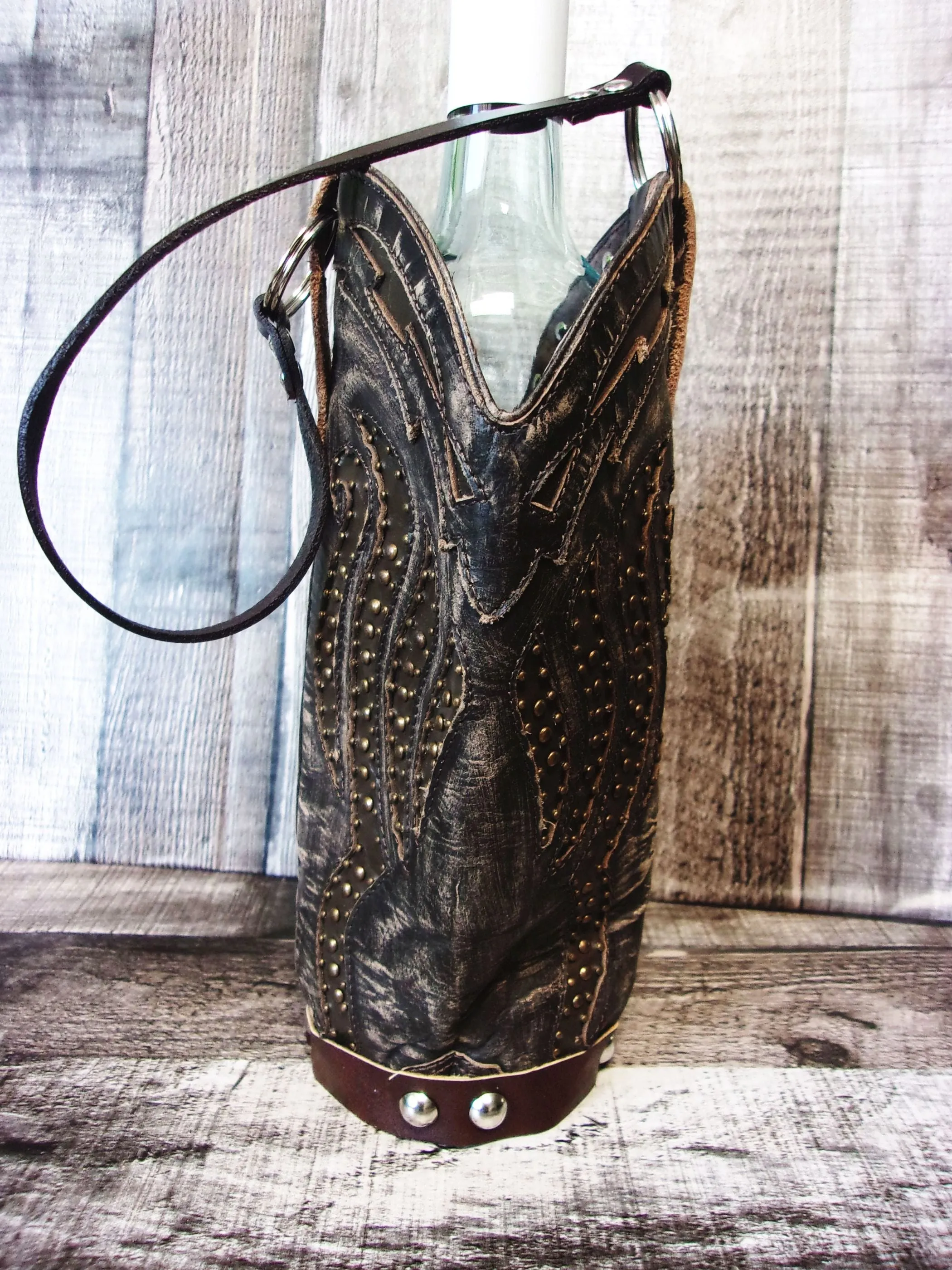 Cowboy Boot Wine Tote wt818