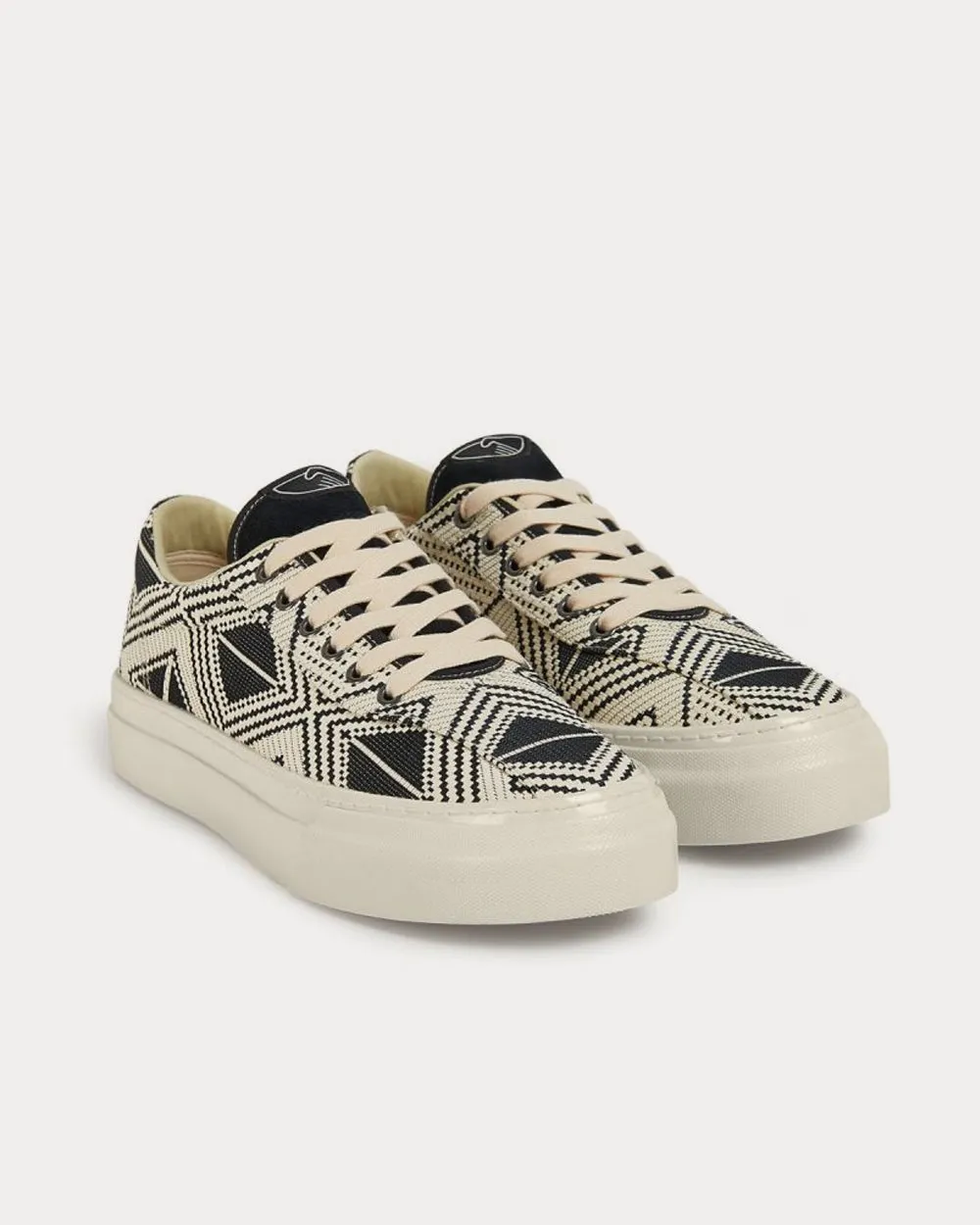 Dellow Trophy Amalsi Woven Ecru Low Top Sneakers