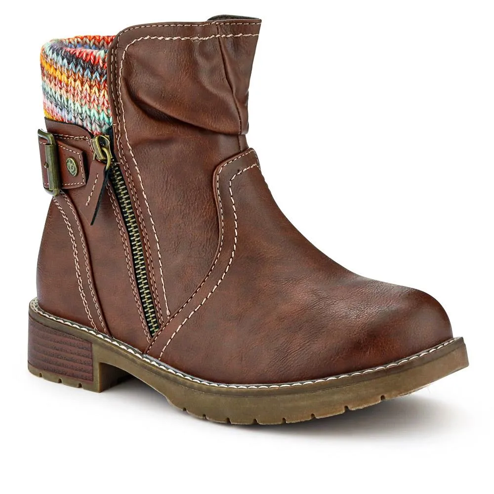 Extra-Wide Knitted Cuff Boots - BELLINI / 326 750
