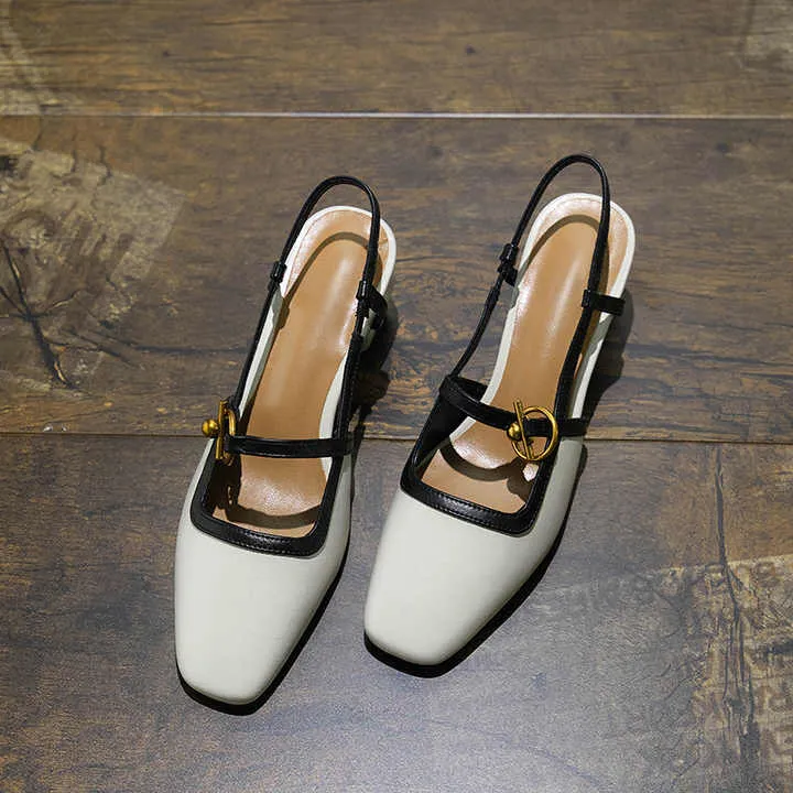 Female Sandals Thick Casual Heel Shoes    B676980