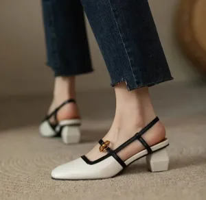 Female Sandals Thick Casual Heel Shoes    B676980