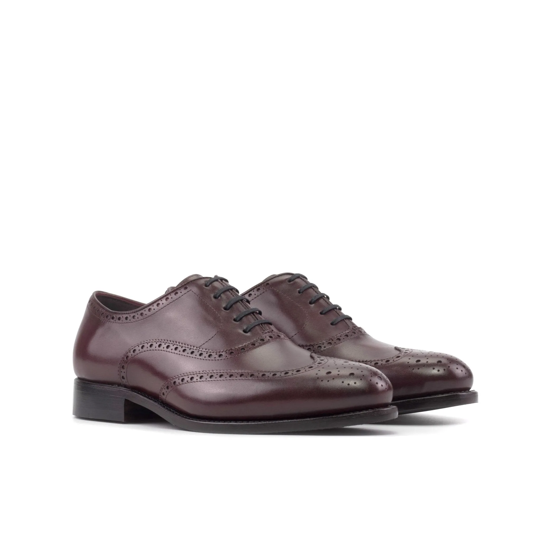 Full Brogue Oxford in Oxblood Box Calf