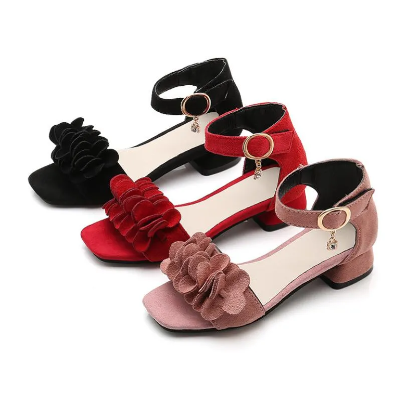 Girls' Leather Wedding Sandals