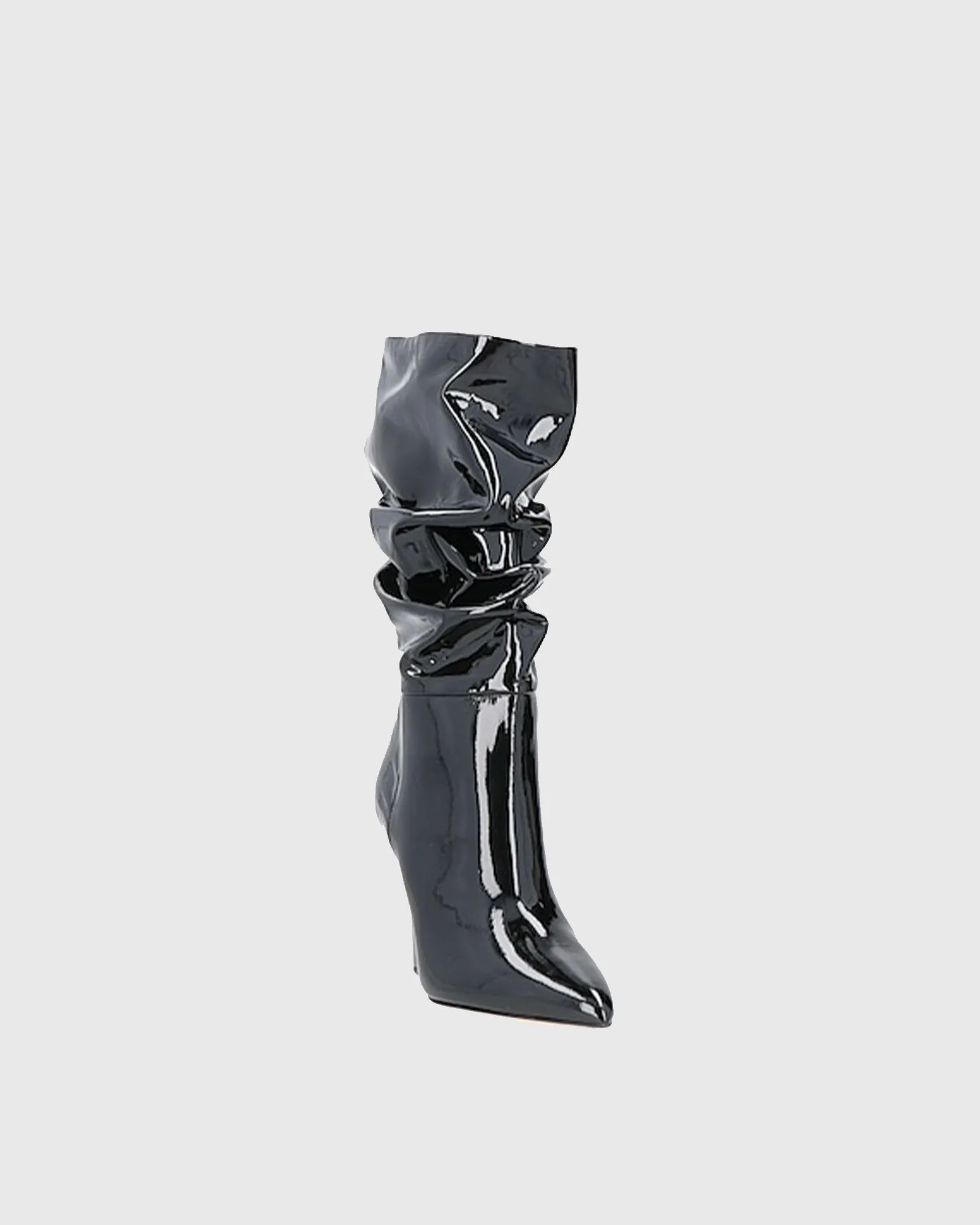 Gisella Ruched Wedge Mid Calf Boots
