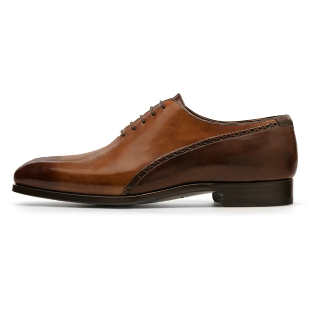 Height Increasing Tan & Brown Leather Darien Brogue Oxfords