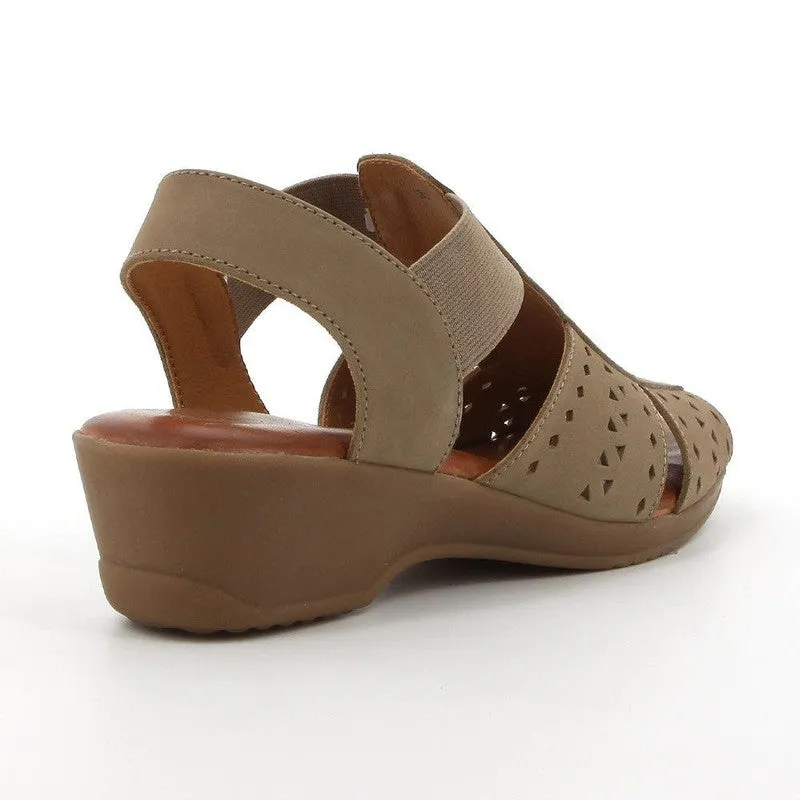 Hush Puppies Genny Nappa Leather Sandals - Canna Seta Leather