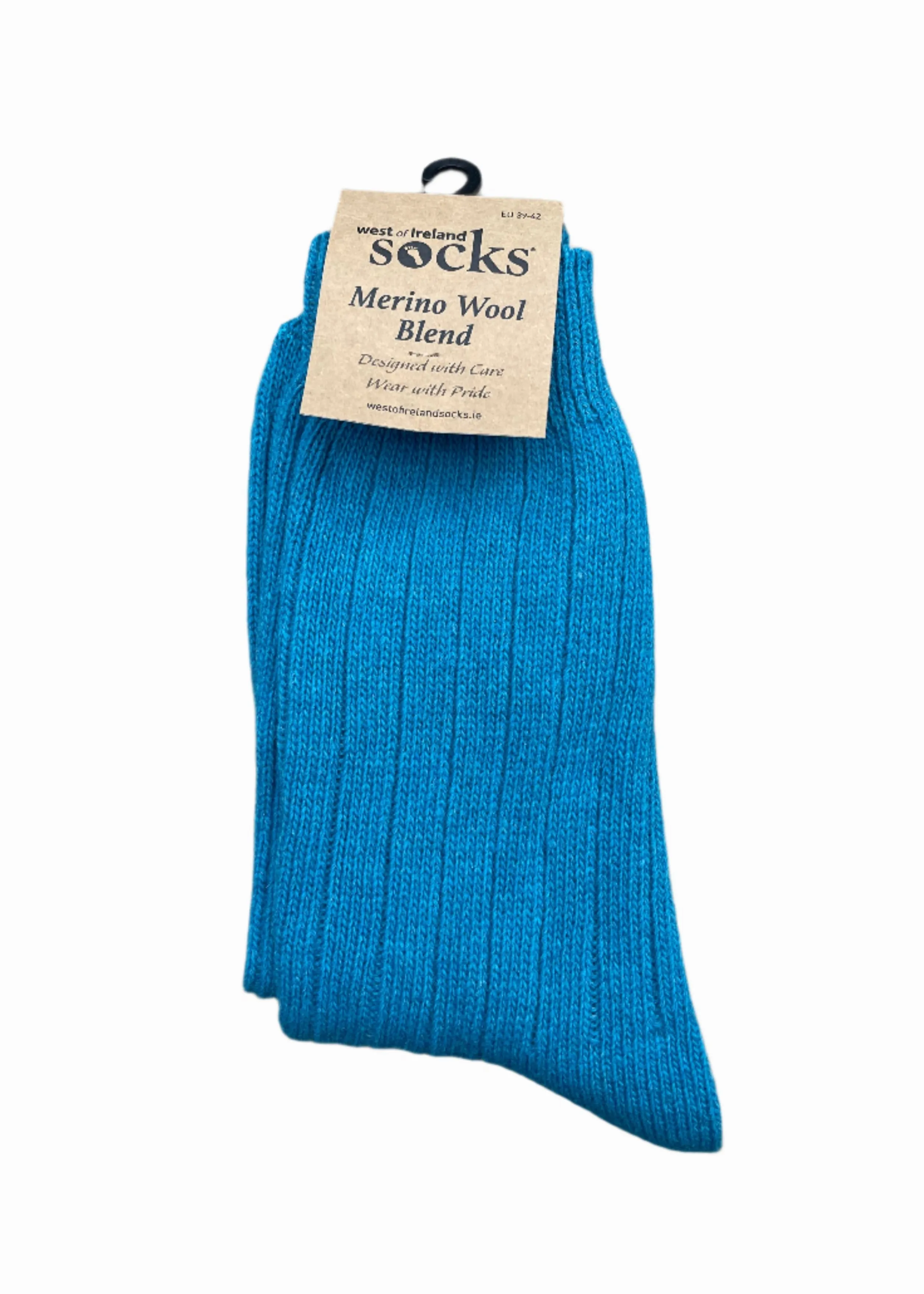 Irish Merino Wool Socks | Blue