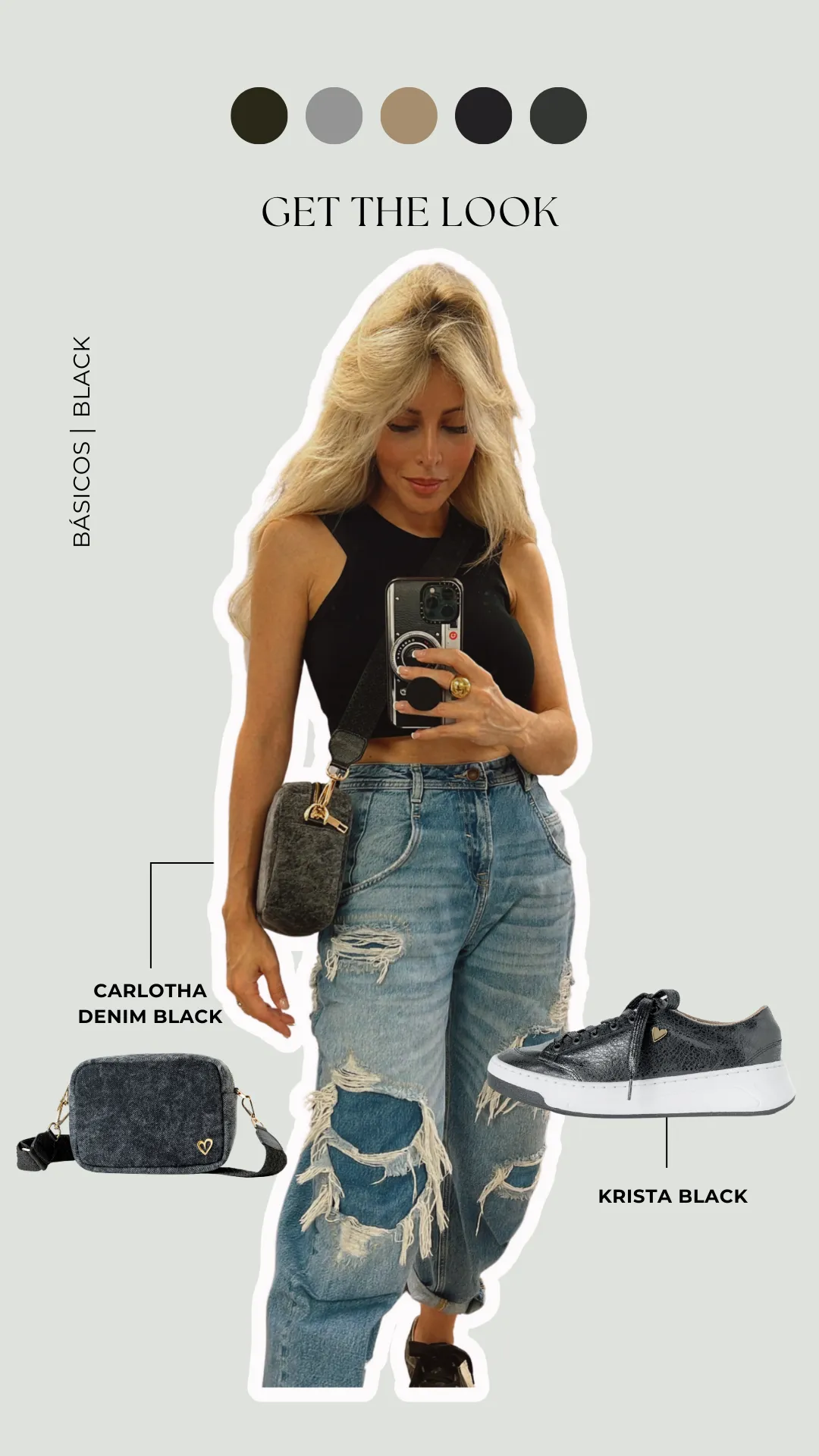 Krista Sneakers - Black [ No Return - No Exchange]