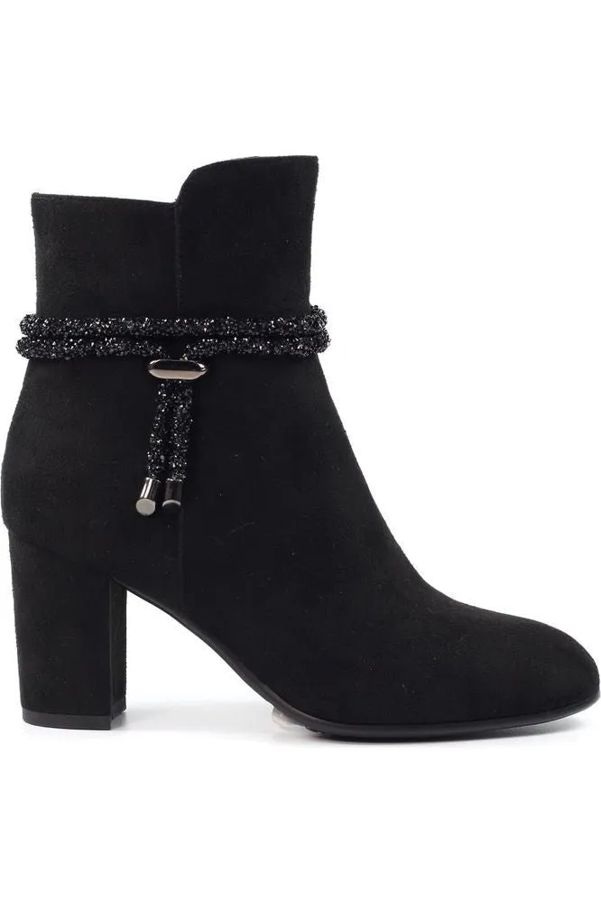 Lunar Fonda Black Ankle Boot GLX001