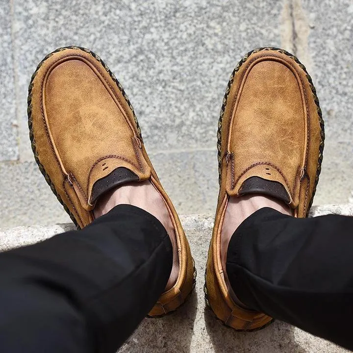 Men Leather Breathable Moccasins Loafers
