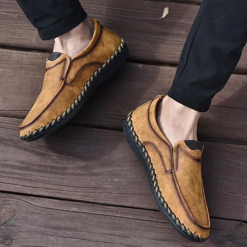 Men Leather Breathable Moccasins Loafers