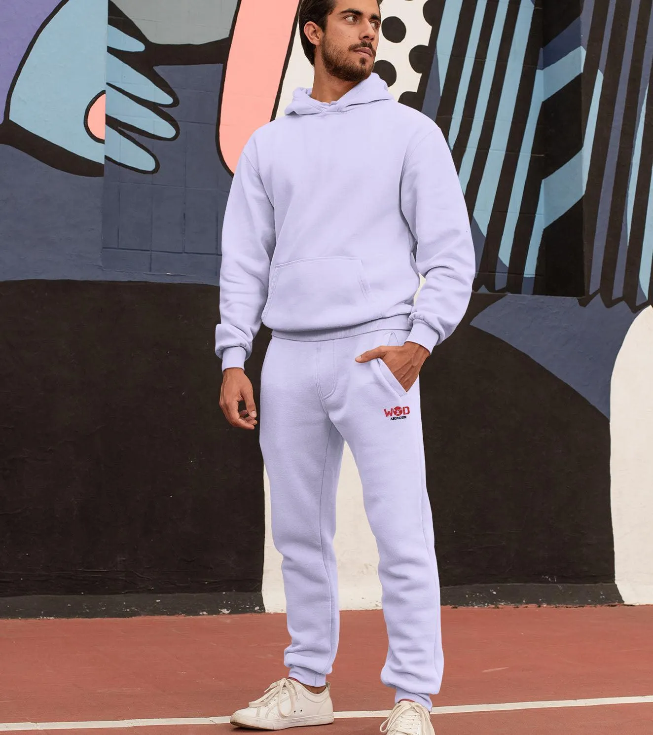 Men's Lavender Fleece Track pants