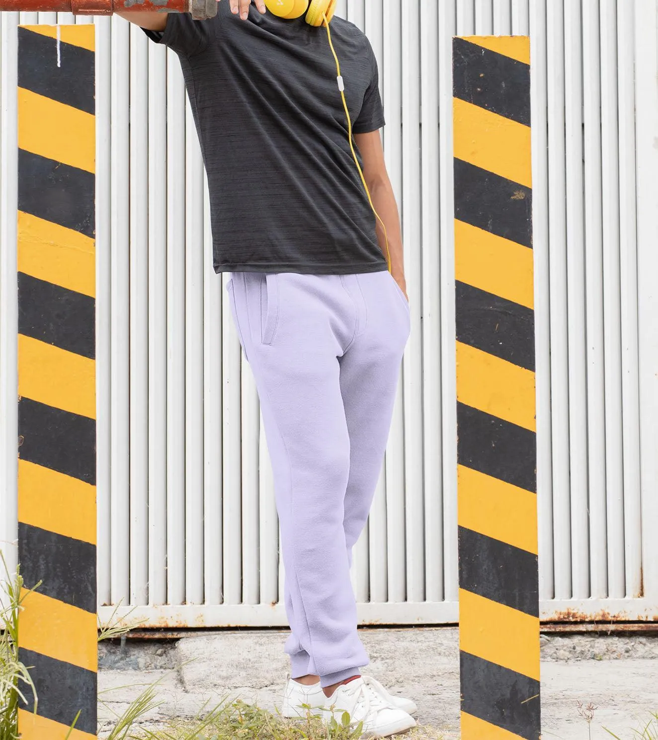 Men's Lavender Fleece Track pants