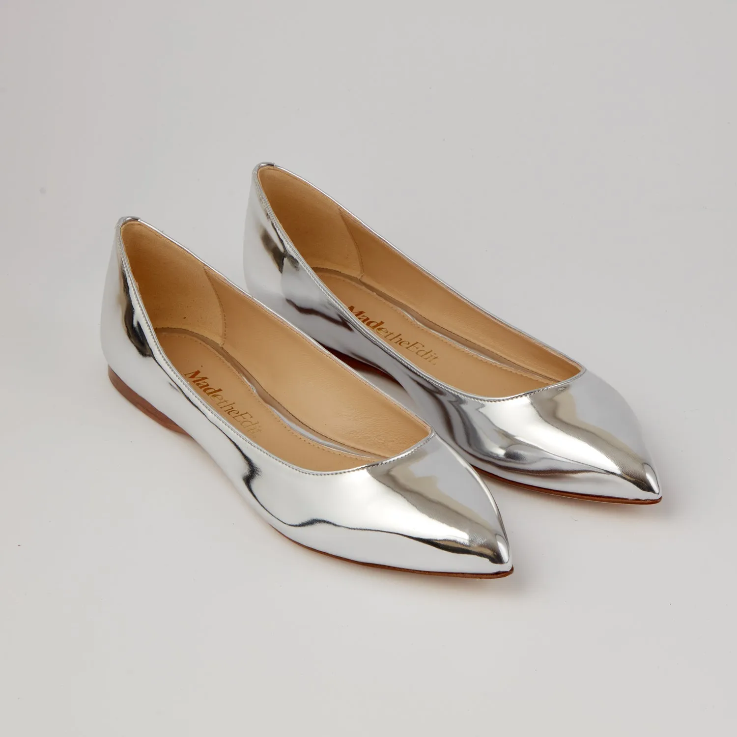 Raffa ballerina silver flat
