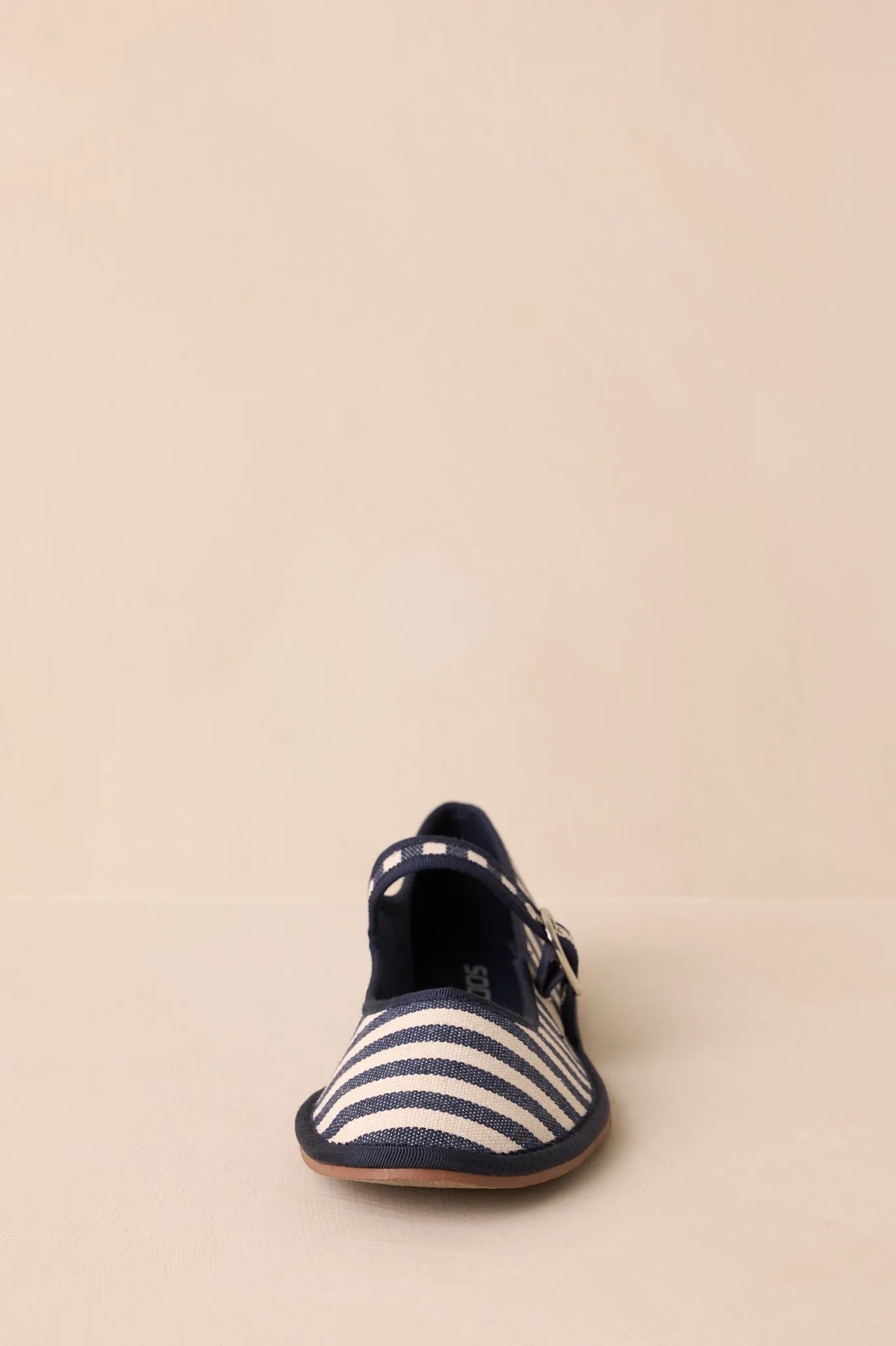Saltwater Stroll Navy Stripe Mary Jane Flats