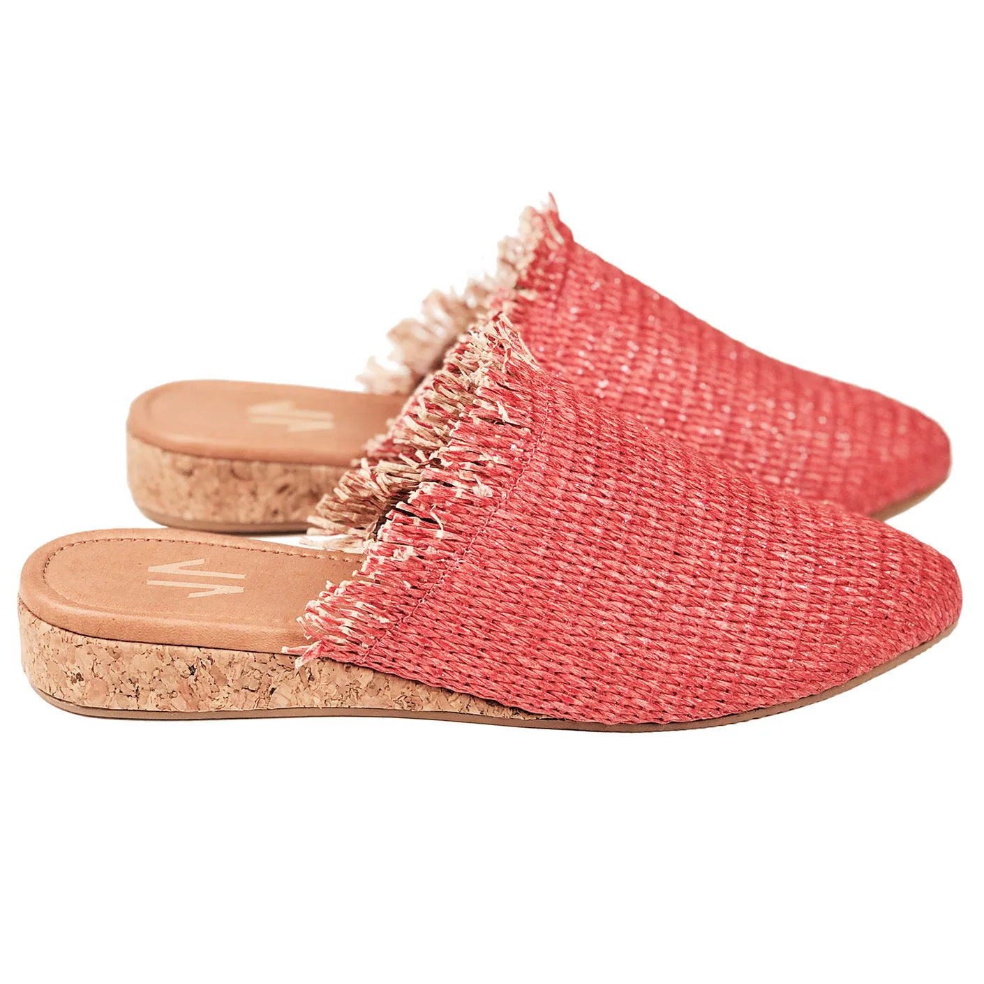 Silvia Cobos LORICA Flat Pointed Mules in Red