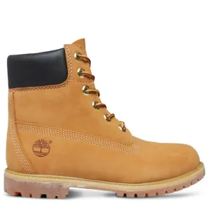 Timberland Women's Icon 6 Inch Premium Waterproof Boot in Wheat Nubuck