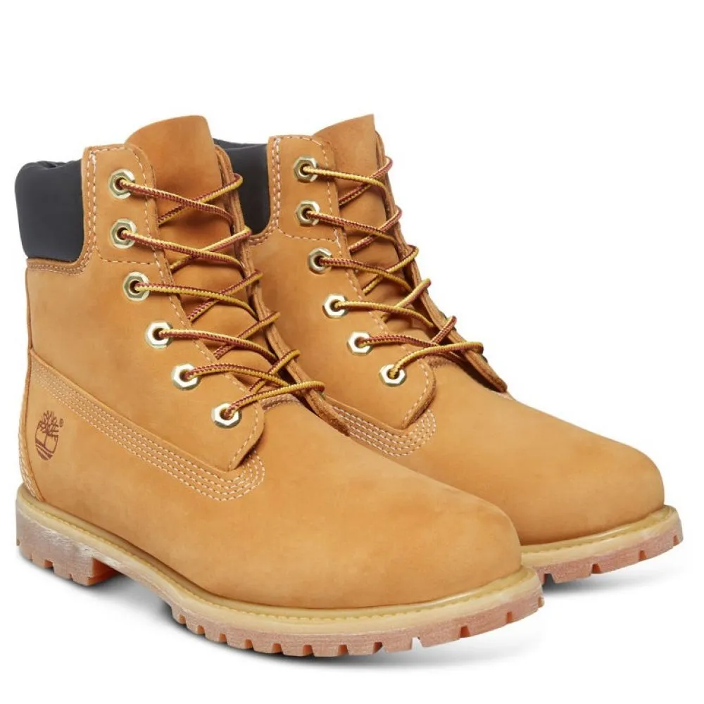 Timberland Women's Icon 6 Inch Premium Waterproof Boot in Wheat Nubuck