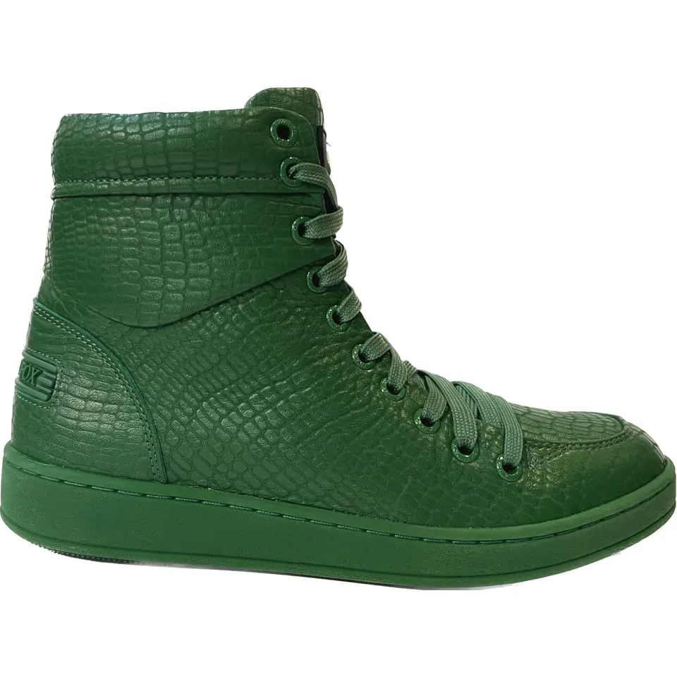 Travel Fox 900 Series Men's Green Leather High Top Sneakers 916101 068