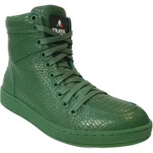 Travel Fox 900 Series Men's Green Leather High Top Sneakers 916101 068