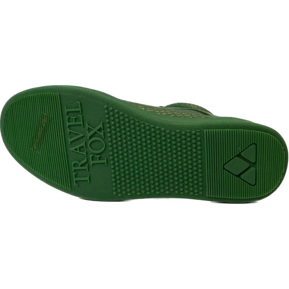 Travel Fox 900 Series Men's Green Leather High Top Sneakers 916101 068