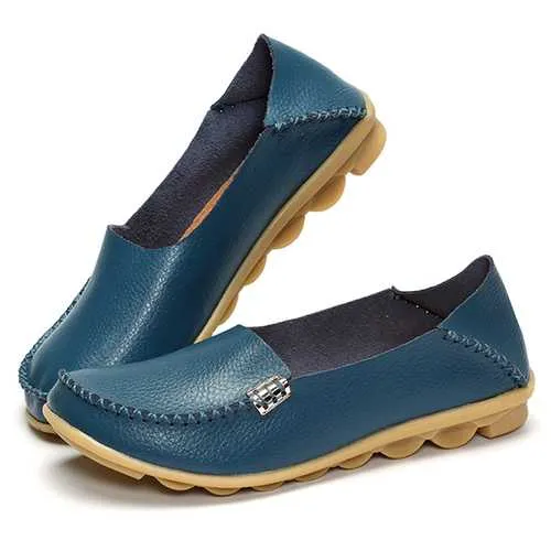 US Size 5-13 Women Flat Shoes Casual Comfortable Outdoor Slip On Loafers