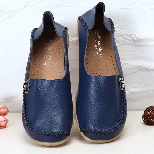 US Size 5-13 Women Flat Shoes Casual Comfortable Outdoor Slip On Loafers