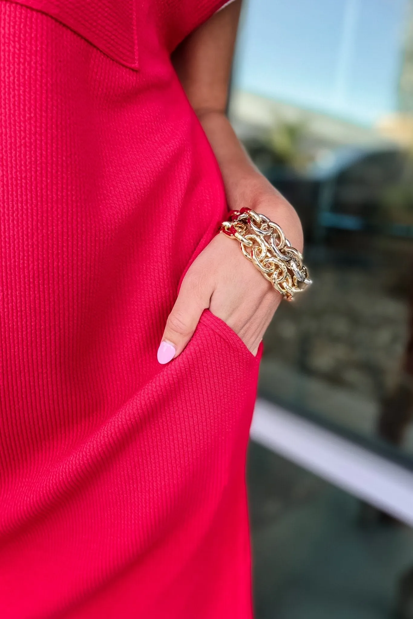 Varsity Chic Red Dress