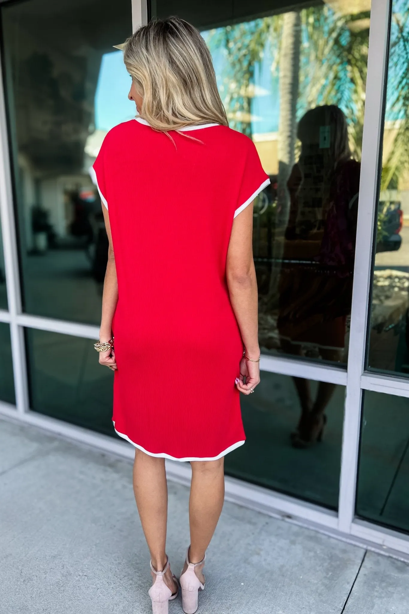 Varsity Chic Red Dress