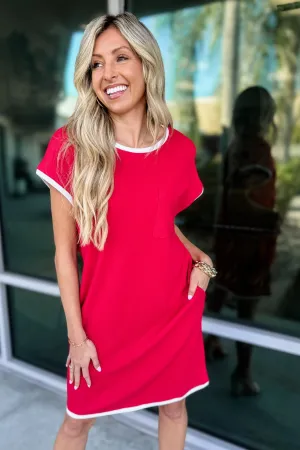 Varsity Chic Red Dress