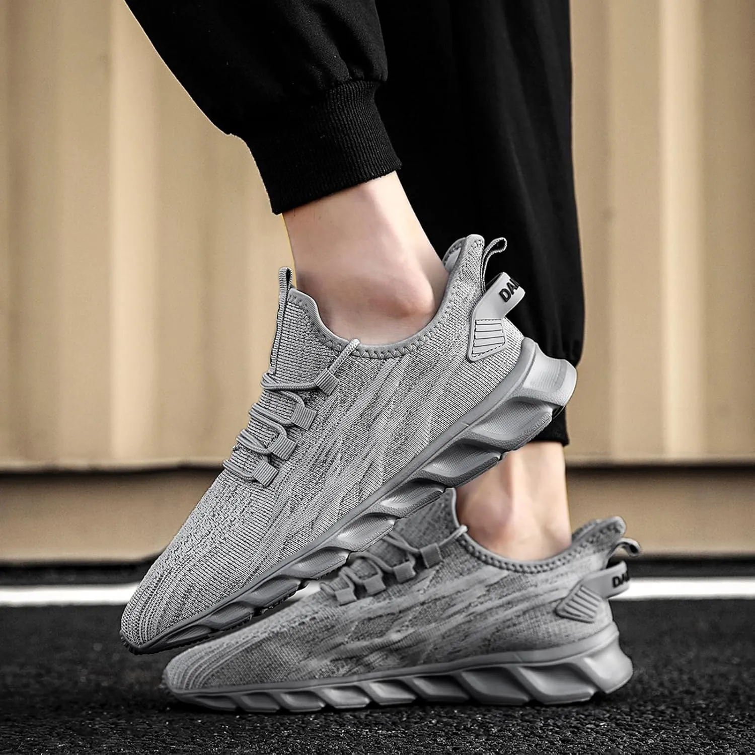 WCIDFY Men's Running Shoes Gym Tennis Work Shoes for Men Mesh Lightweight Athletic Sports Fashion Workout Casual Sneakers