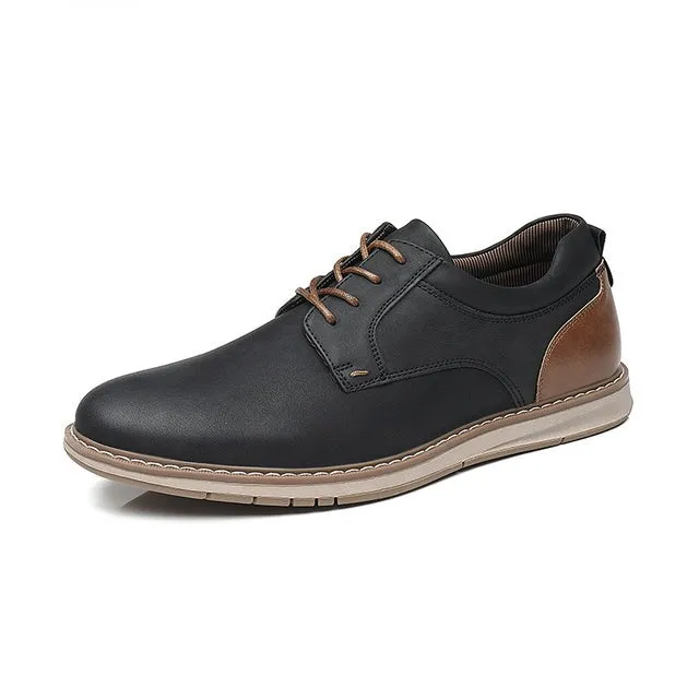 West Louis Comfy Business Pu Leather Breathable Casual Shoes